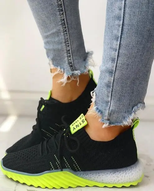 

2021 New Women Platform Chunky Sneakers Casual Vulcanize Shoes Luxury Designer Female Fashion Sneakers Chaussures Femme