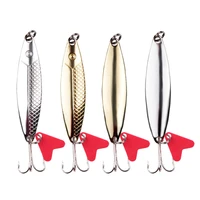 1pcs metal 6cm9g fishing lures wobbler spinner bait spoon artificial bass hard sequin paillette hook lures fishing accessories