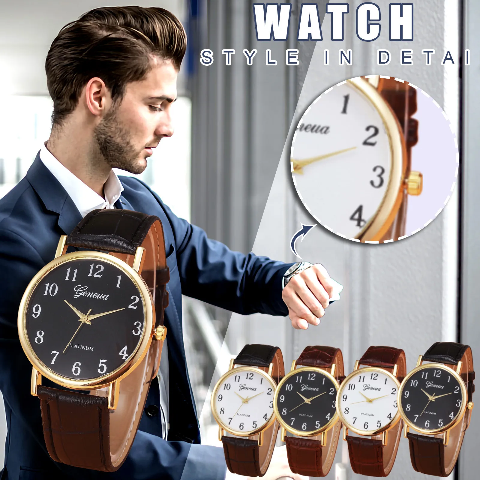 

Часы наручные seiko reloj de hombre мужские кварцевые, модные повседневные, с кожаным ремешком, с кристаллами