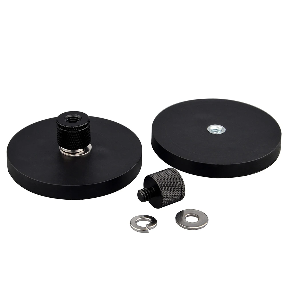 25KG Anit-Scratch Magnetic Mounting D66mm Female Thread Hole 1/4 Inch Adapter 3./8 Magnet Base Camera Led Tools |