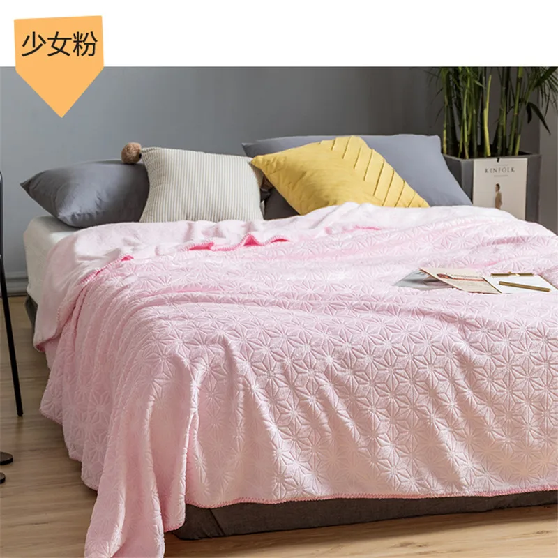 Тисненые Плюшевые плед для дивана кушетки или кровати мягкое плюшевое теплое