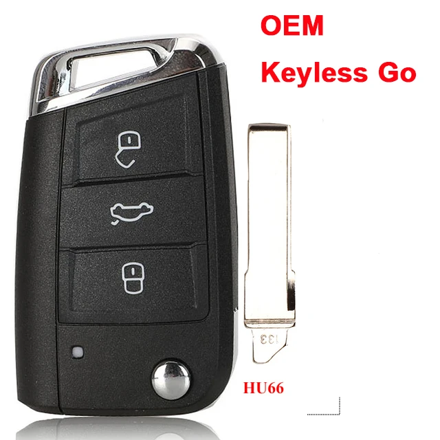

Оригинальный пульт дистанционного управления KEYECU 434 МГц ID48 чип для Volkswagen MQB Golf VII MK7 для Skoda Octavia A7 2017 5G0959753BC OEM ключ