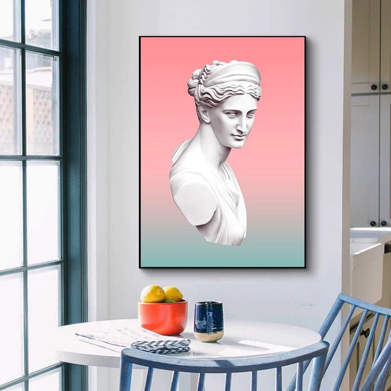 Древней Греции богиня Диана Скульптура Плакат портрет холст живопись плакат и