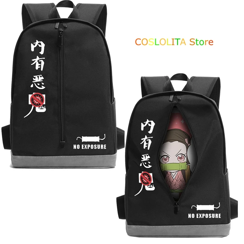 

Anime Demon Slayer Kimetsu no Yaiba Kamado Nezuko Backpack School Bag Laptop Bag Shoulders Bag Student Creativity knapsack Gifts