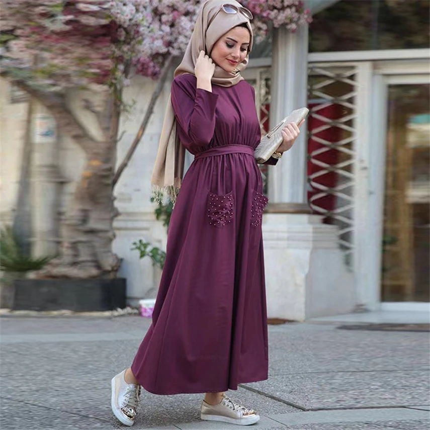 

Eid Mubarak Abaya Дубай Турция Саудовская Аравия мусульманская одежда с длинным рукавом элегантное кружевное мусульманское модное платье