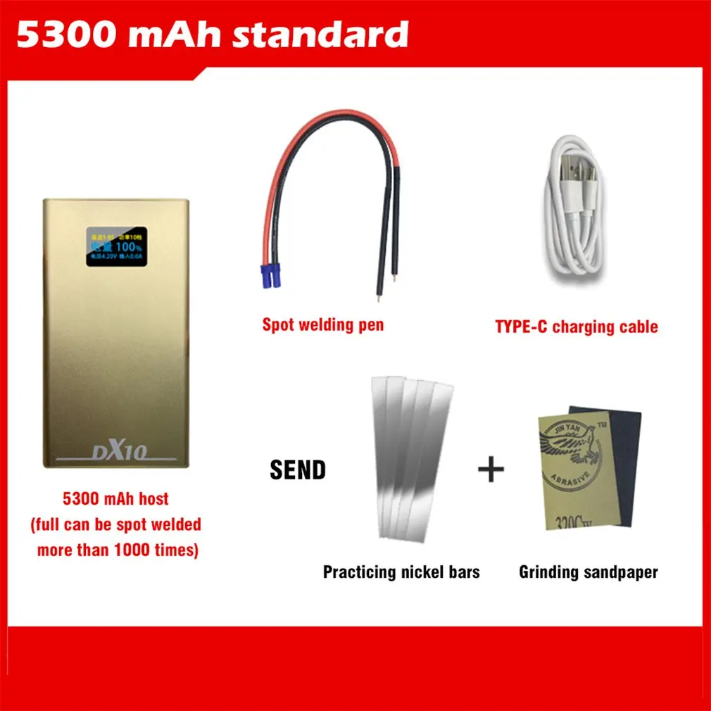 DX10 Portable Mini Handheld Spot Welder With Rechargeable 10600mah Lithium Battery DIY Tools Battery Spot Welding Machine enlarge