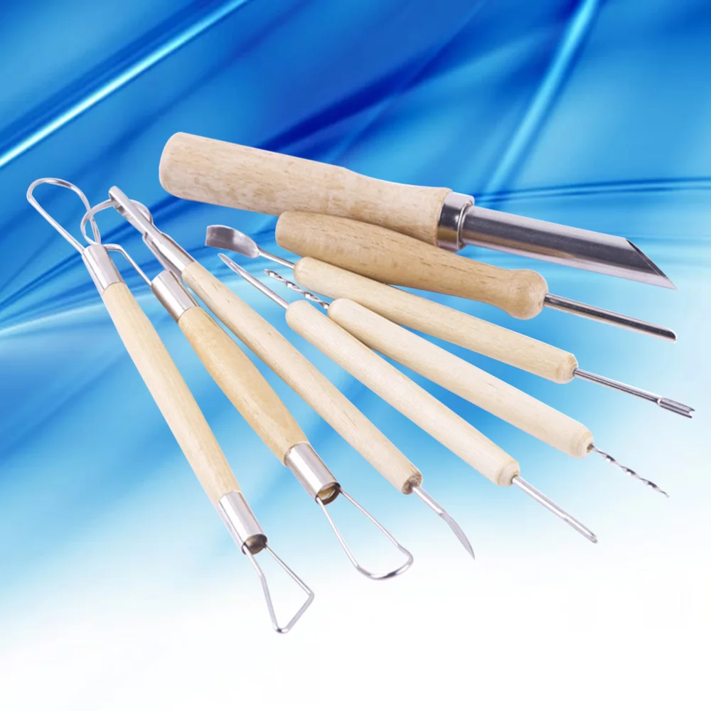 

8Pcs Professional Pumpkin Carving Tool Kit Easily Carve Sculpt Jack-O-Lanterns with Scoops Scrapers Saws Loops