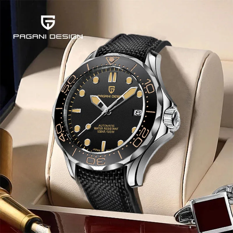 

2022 PAGANI DESIGN Original Brand Sports 007 Men's Watches Mechanical Automatic Watch NH35A Movement 100M Waterproof Clock 1667