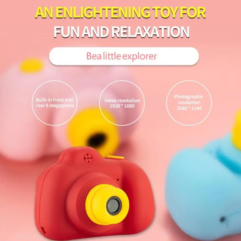 Детская цифровая мини камера фотография Монтессори Обучающие игрушки 32 ГБ
