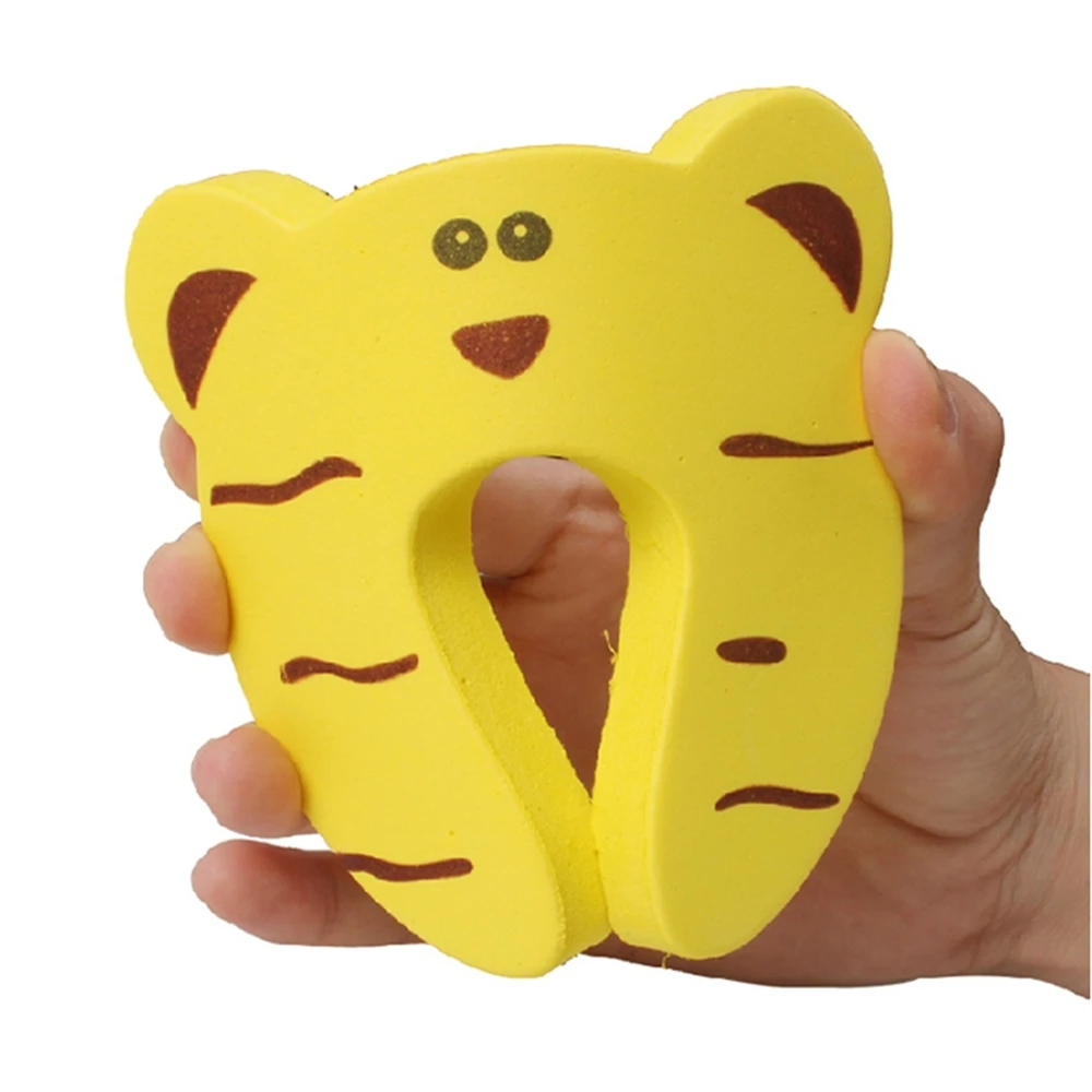 Tope decorativo de silicona para puerta de ni&ntilde;o, animales de dibujos animados, protecci&oacute;n, cuidado de la seguridad del beb&eacute;, 7 unids/lote-2