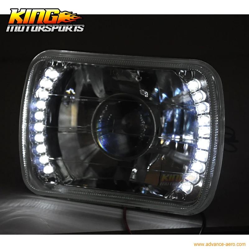 7 InchX6 дюймов H4 лампы кристально чистый светодиодный проектор фары пара США