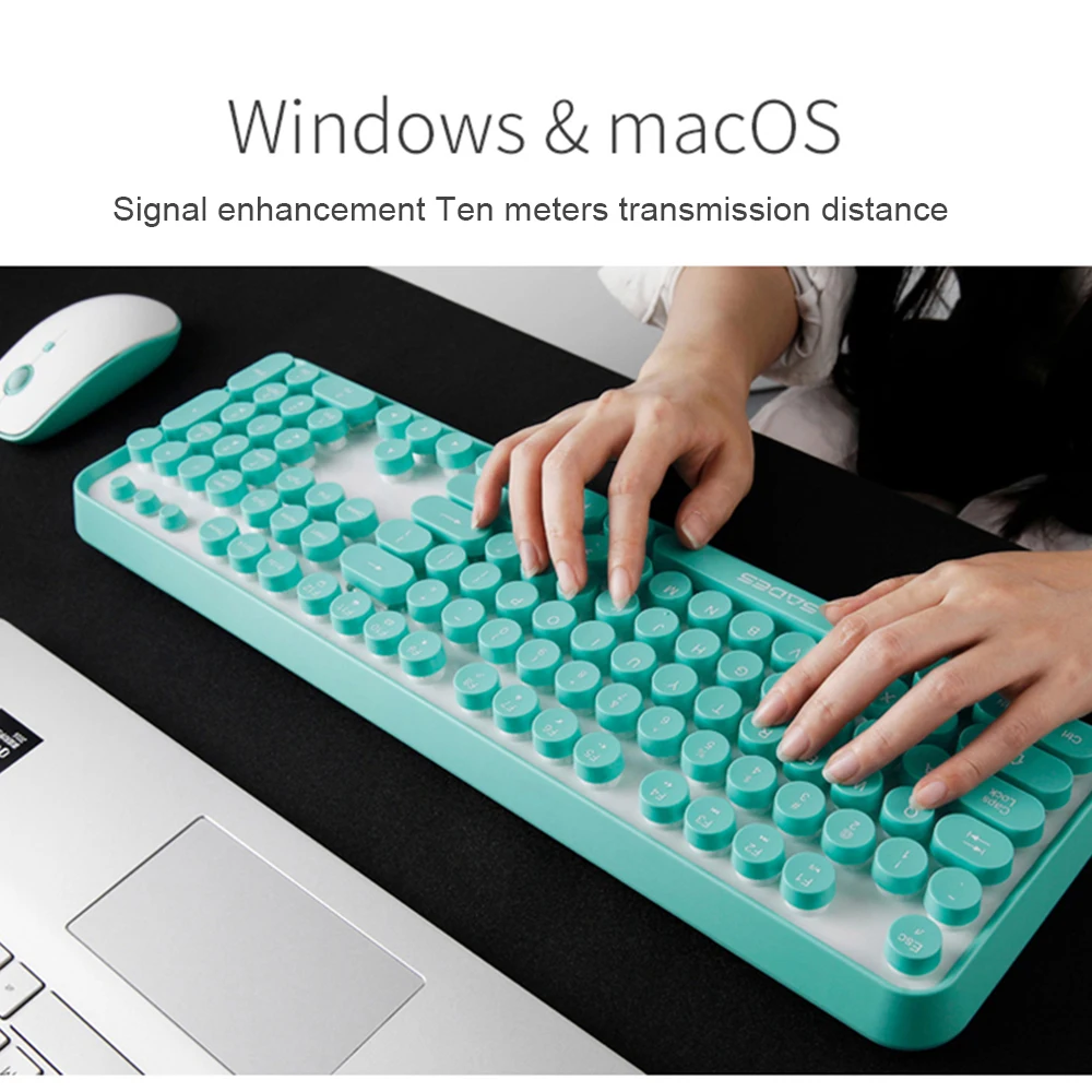 2 4G Беспроводная игровая клавиатура набор мышей для Macbook компьютерные геймерские