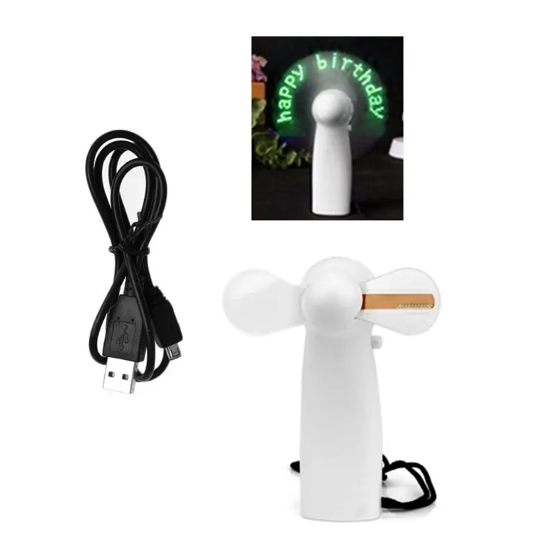 Портативный портативный вентилятор охлаждения цветной светодиодный мини