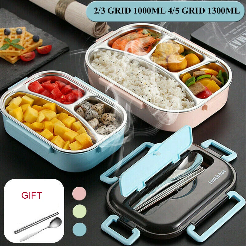 304 детский термальный Ланч-бокс из нержавеющей стали для школы женщин бенто офиса