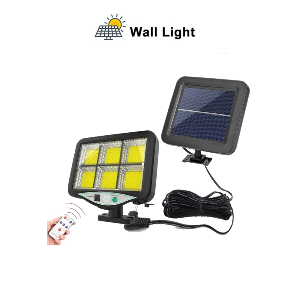 

seperable PIR Motion Sensor Solar Lights 120 LEDs Outdoor Separable Light for Garden Security Waterproof Wireless Wall Lamp ener