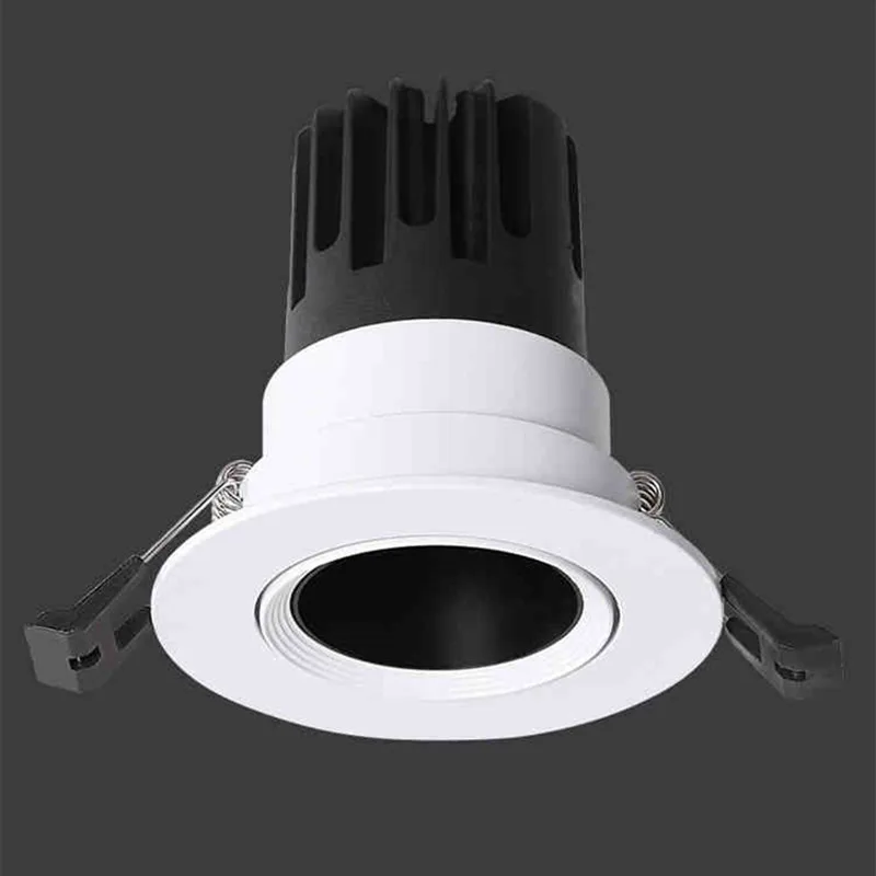 Затемняемый встроенный глубокий антибликовый светодиодный COB Потолочный