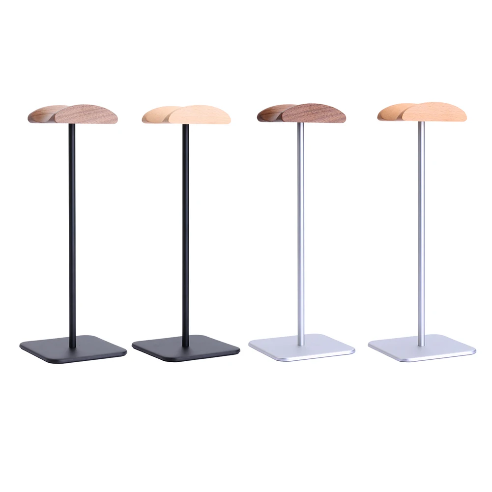 

Hanging Bracket Headset Storage Hook Holder Aluminum Wooden Headphones Stand for Desk Headset Holder Supporting Bar