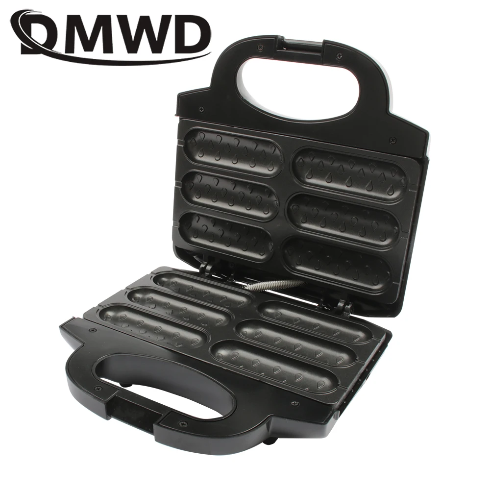 DMWD электрическая вафельница для хот догов с антипригарным покрытием хрустящие