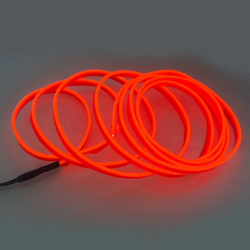 12V OKEEN EL Wire LED Strip Car Atmosphere Decor Light for Halloween Party - Neon LED Strips for Cars, Flexible Light Rope Tubing image 3