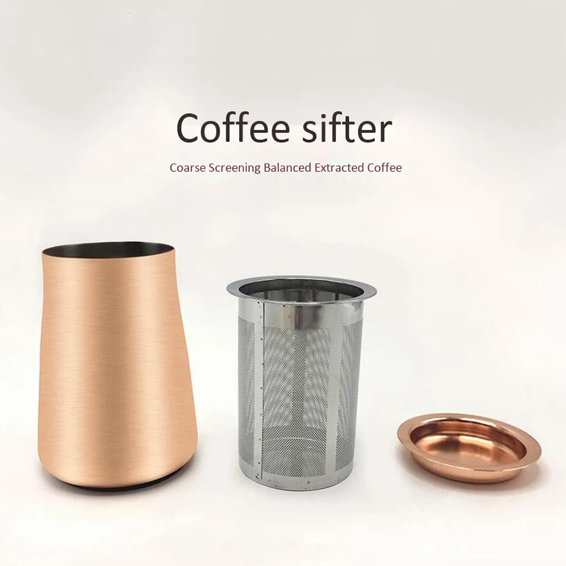 

3 in 1 Stainless Steel Coffee Powder Filter Powder Sieve Coffee Cocoa Flour Dustproof Flour Filter Cup Coffee Sieve