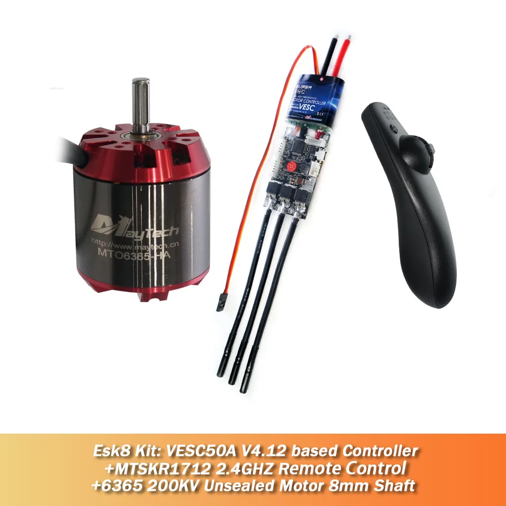 В наличии Maytech VESC 50A контроллер скорости VESC4.12 6365 200KV твердый мотор 2 4 GHZ