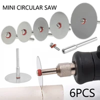 6pcs mini circular saw blade electric grinding cutting disc rotary tool for dremel metal cutter power tool wood cutting discs