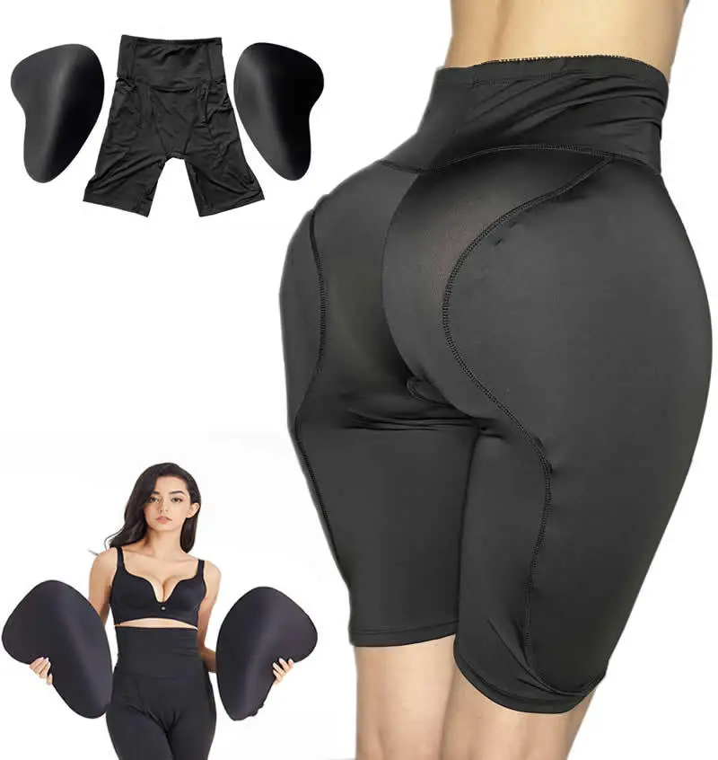 

2PS High waist Butt Hip Up Padded Enhancer Fake Butt Lifter Buttocks Crossdresser Shapers Fake Ass Pants Padded