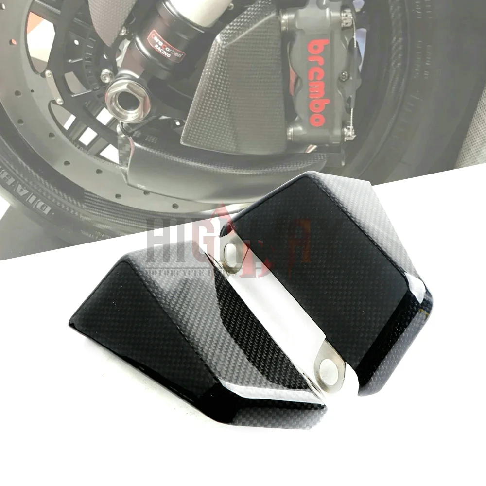 

100mm Carbon Fiber Motorcycle Cooling Air Ducts Brake Caliper Channel For Ducati 748 / R/RS/S 749 / Dark/R/S 750 Paso/S