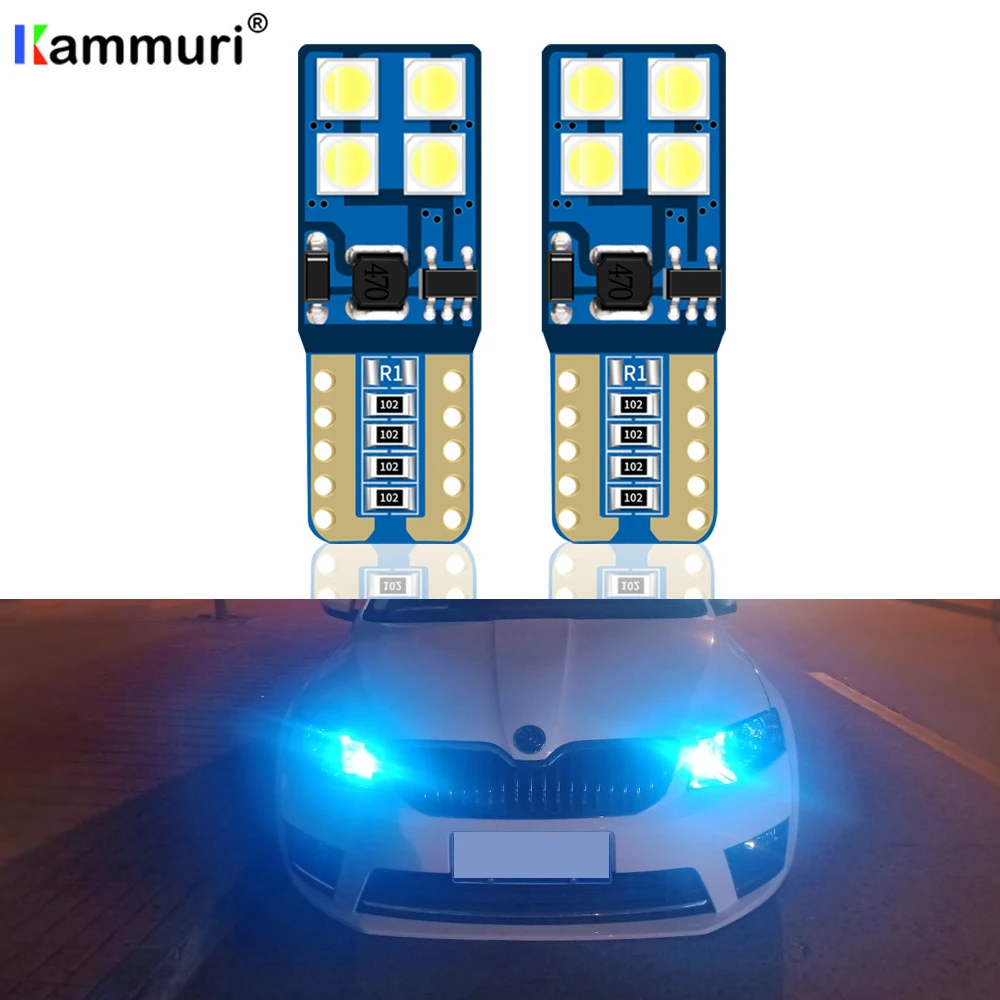 Автомобильная светодиодная парковочная лампа T10 W5W для Skoda Superb 1 2 Octavia 1U 5E A5 A7 RS Rapid