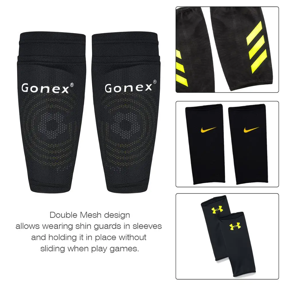 Накладки на голень Gonex с нескользящей накладкой для футбольных игр накладки из