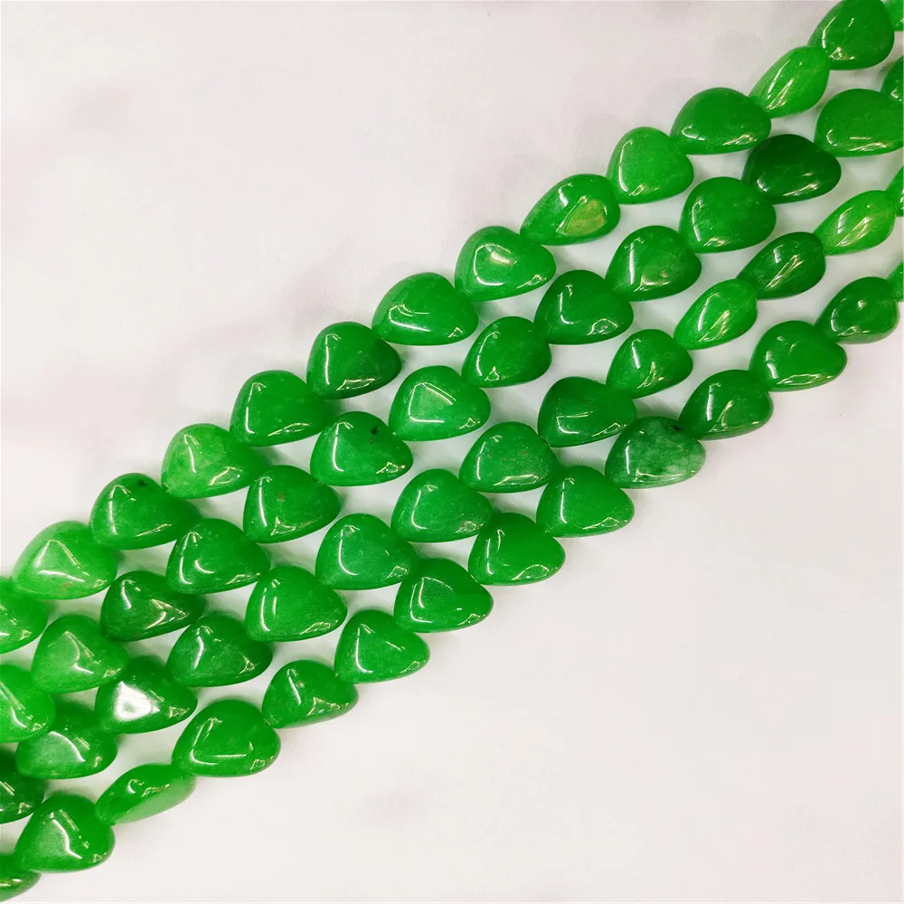 

Бусины россыпью в виде сердца, 10x10x5 мм, 1 нить, 40 шт.