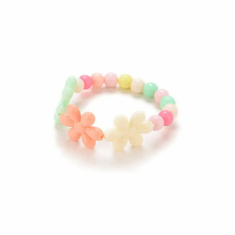 

1Set Fashion Baby Girls Flower Chunky Necklace Children Toddler Daughter's Birthday Jewelry Children's Accessories