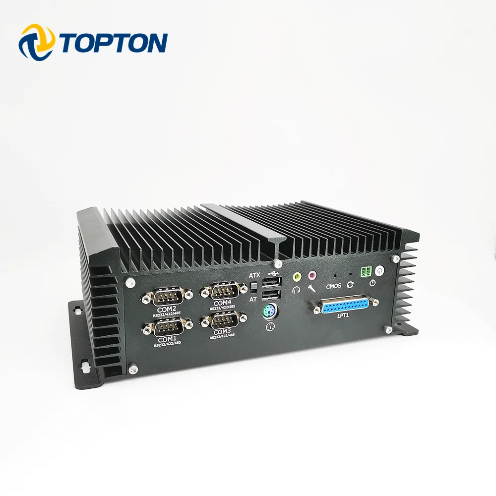 Безвентиляторный промышленный мини компьютер Celeron J1900 6 * RS232 COM 2 Lan 8 USB GPIO LPT PS/2 HDMI VGA