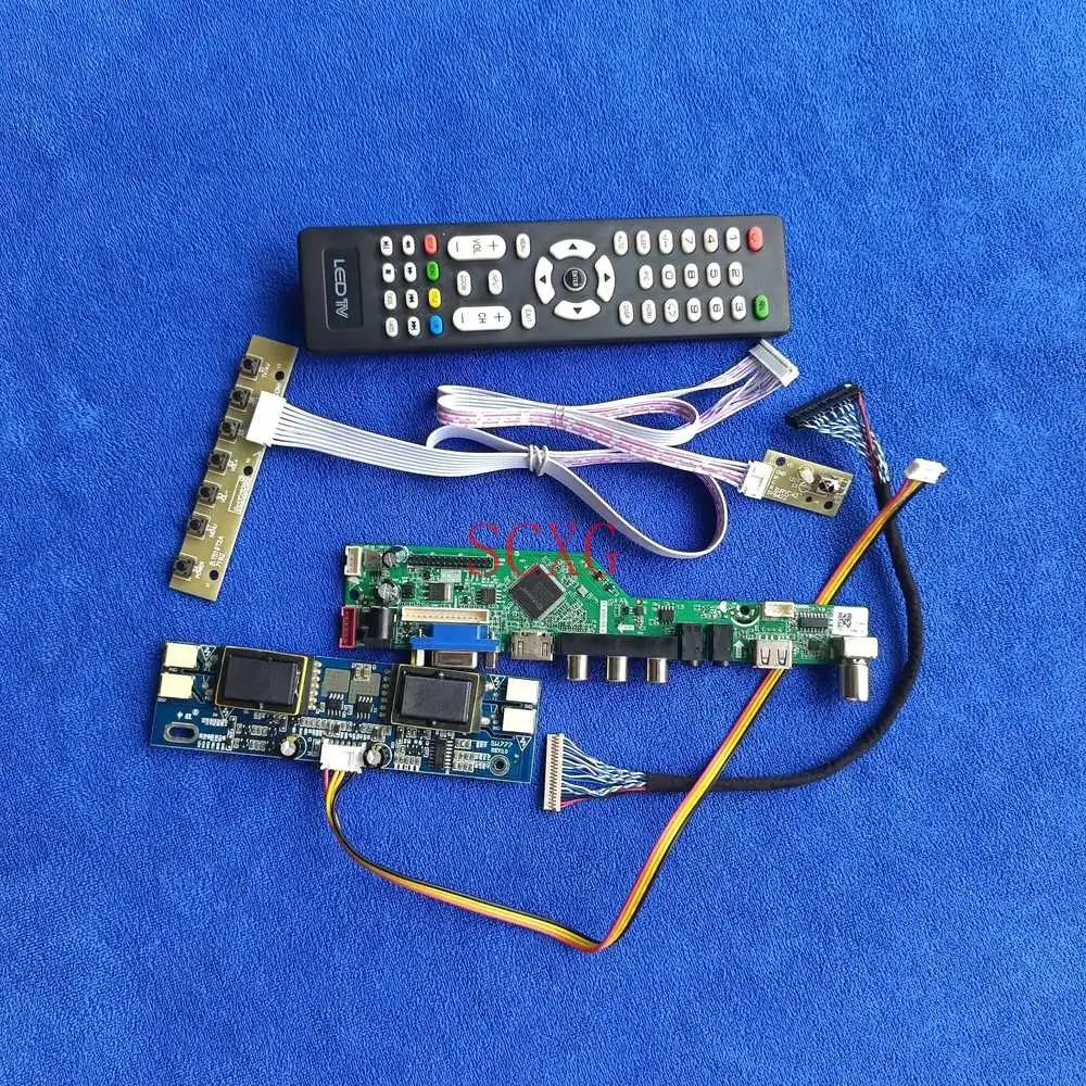 

Signal Analog 1024*768 For HSD150MX13-A/HSD150MX19-A Display controller driver board KitUSB VGA HDMI-compatible 20Pin LVDS 4CCFL