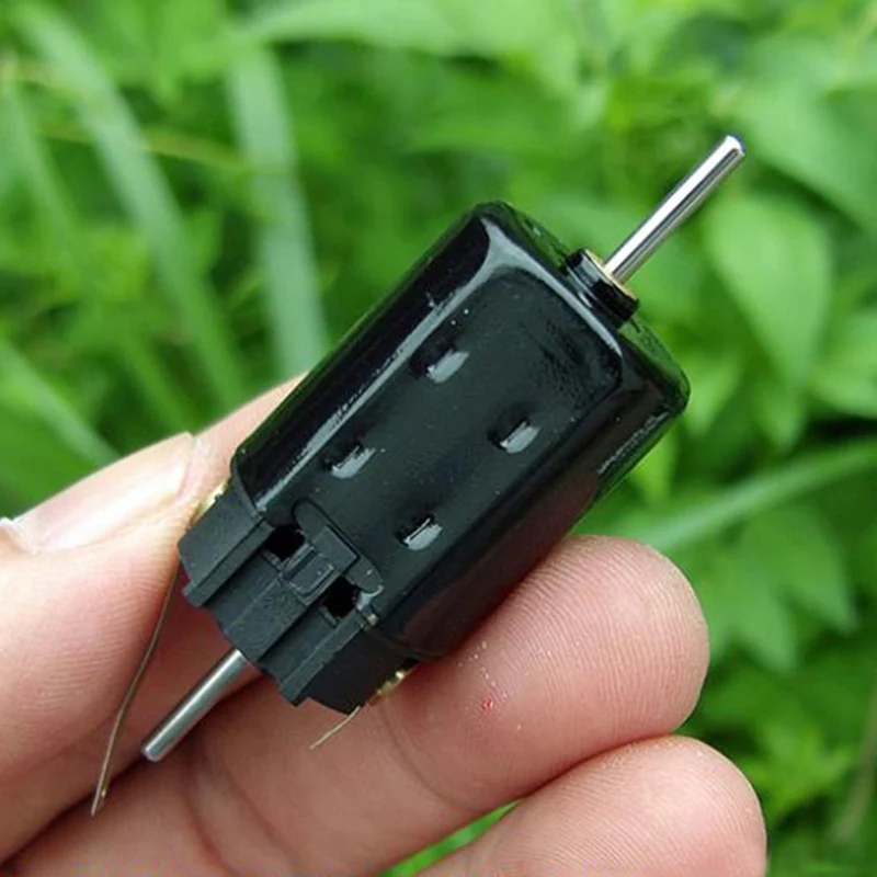 DC 12 V-24 V высокое Скорость высокий крутящий момент, длительный срок службы двигатель постоянного тока компенсации угольные щетки 5-контактный ротора двойной вал