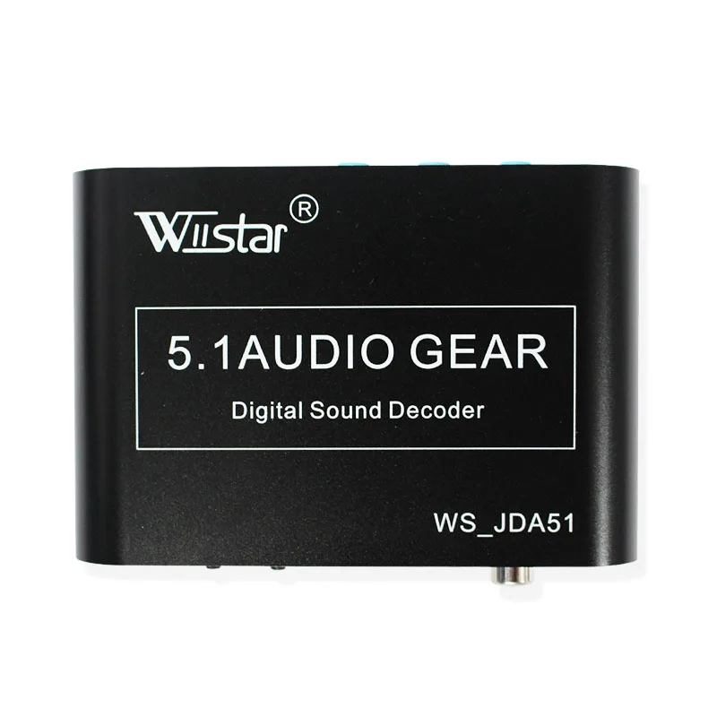 Wiistar 5 1 аудио декодер SPDIF коаксиальный к RCA DTS AC3 цифровой усилитель аналоговый для