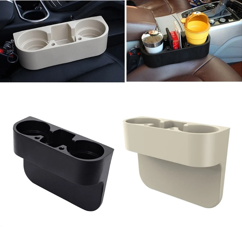 

Q9QD Car Seat Filler Organizer Console Side Pocket Storage Box Cup Holder Automotive Consoles & Organizers Trays Side of seat