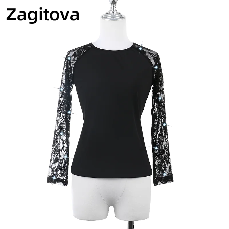 

Figure Skating Dress Jacket For Girl Women Training Competition Patinaje Ice Skating Gymnastics Long Sleeve Bud Silk