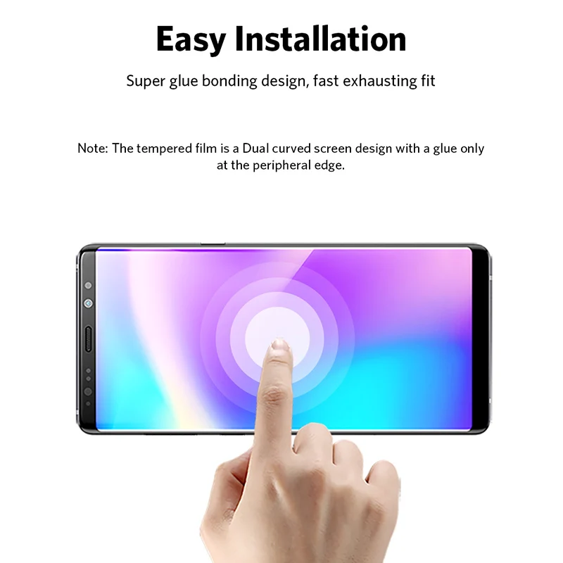 Benks XPRO 9H HD закаленное стекло защитное для samsung Galaxy Note 9 полное покрытие 0 3 мм ультра
