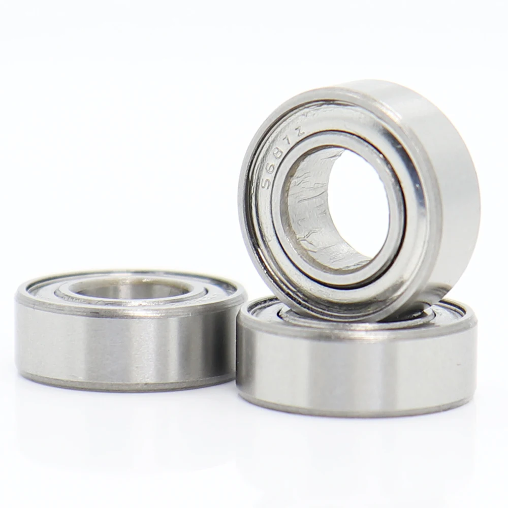 S687ZZ подшипник 7*14*5 мм (10 шт.) ABEC-1 440C ролик из нержавеющей стали S687Z S687 Z ZZ шариковые