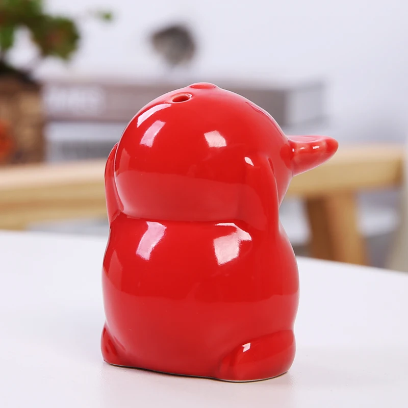 WHYOU 1piece Ceramic Fire Hydrant Toothpick Holders Storage Box Creative Table Decoration Wedding Gifts images - 6