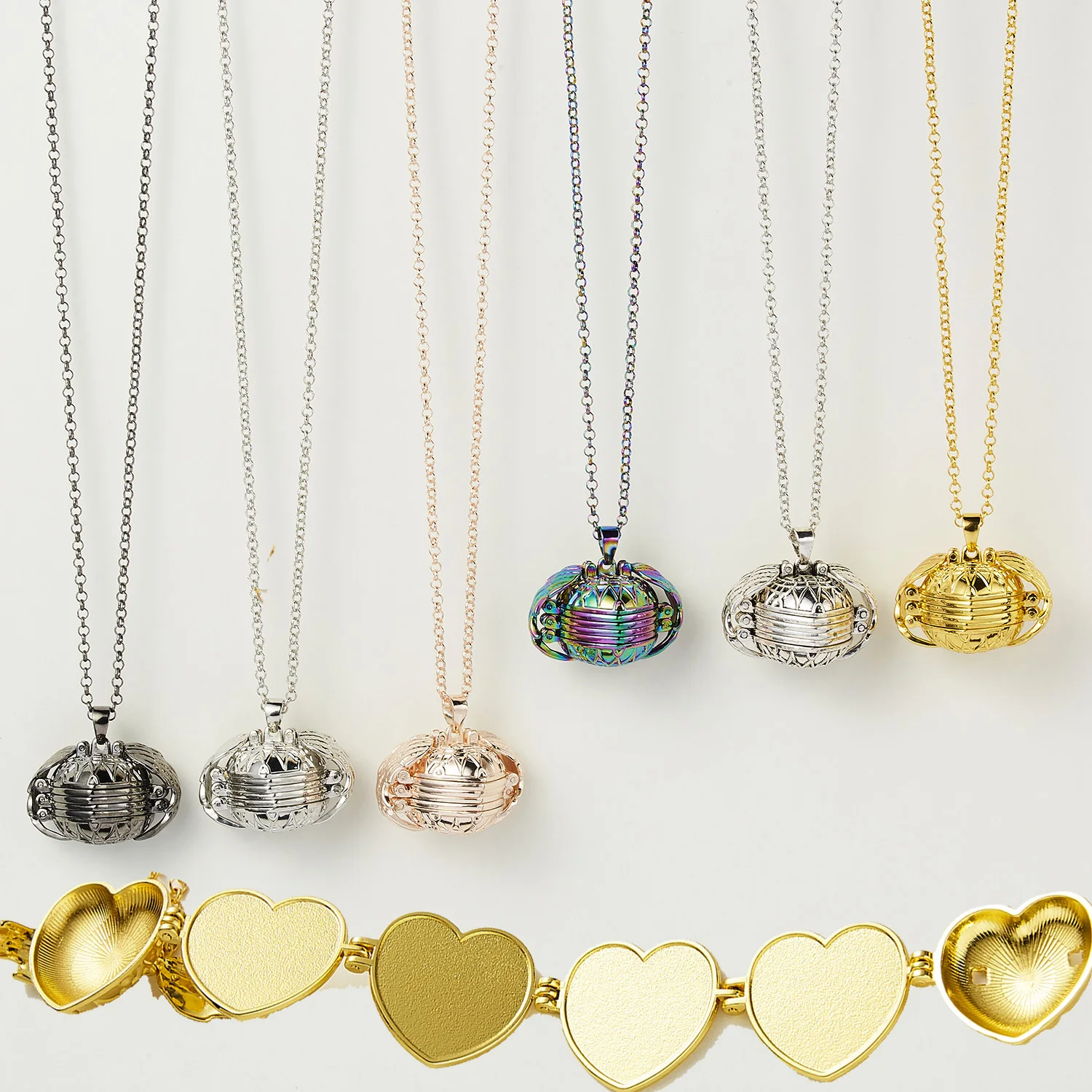 Подвеска в форме сердца 8 фотографий крылья ангела коробка ожерелье память