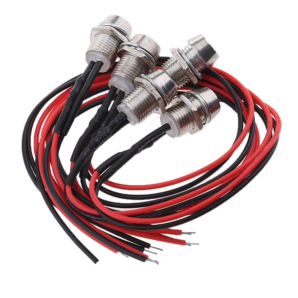 

5pcs 12V LED Indicator Panel Light for Speedometer Odometer Tachometer Yellow