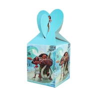 12pcslot baby shower happy birthday party kids favor moana gifts candy box paperboard surprise boxes decorate supplies