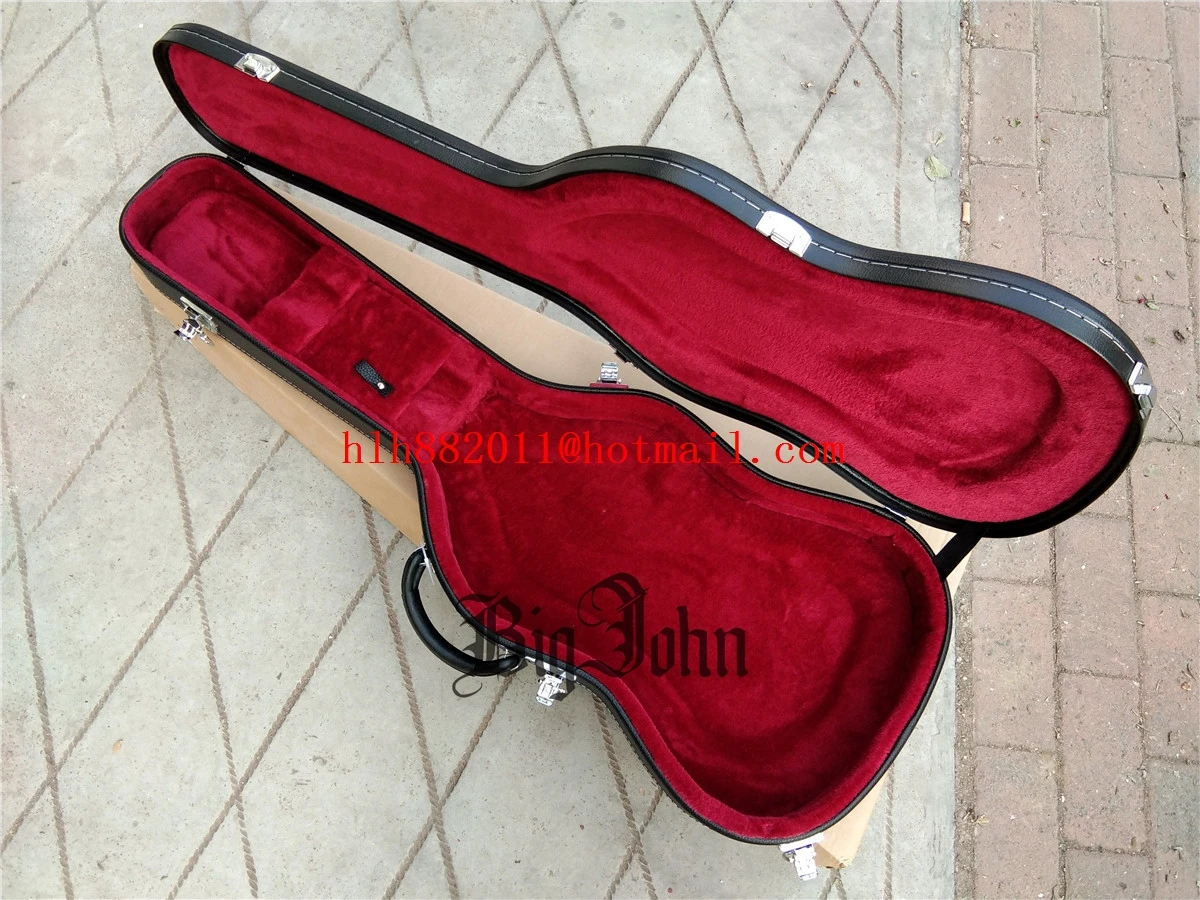 Новый большой жесткий чехол для электрогитары John в черном цвете гитары Lp/ST BJH-128 129