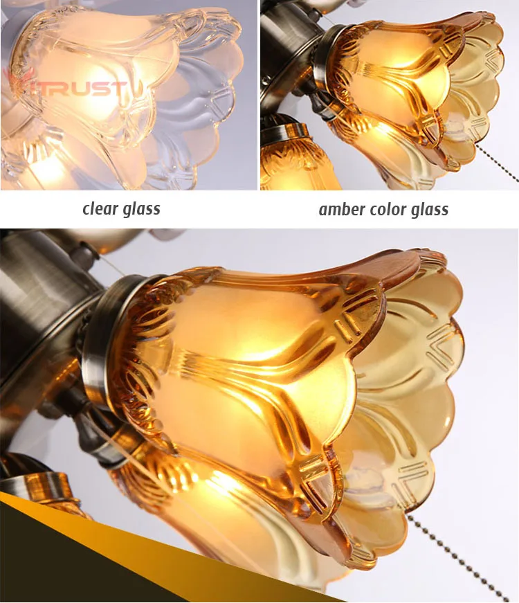 Винтажный деревянный потолочный вентилятор светильник с дистанционным