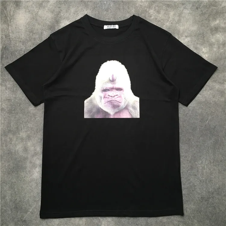 Men 2020 New Novelty 3D Gorilla T Shirts T-Shirt Hip Hop Skateboard Street Cotton T-Shirts Tee Top kenye S-XXL #K55