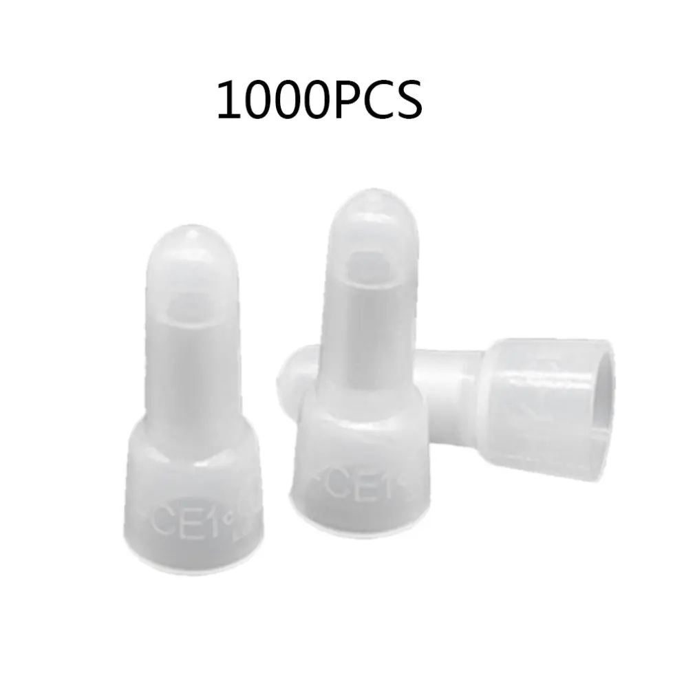 1000 шт./пакет Пластик закрытый конец застежки помехи PC Электрический провод