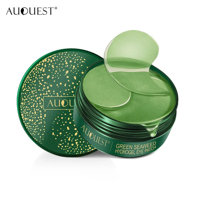 

AuQuest 60pcs Seaweed Moisturizer Eye Patches Whitening Eye Mask Remove Dark Circles Anti Wrinkle Eye Bags Removal Eye Skin Care