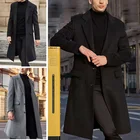 Новинка 2022, мужское длинное твидовое пальто Tilorraine в европейском, американском и британском стиле, двустороннее Мужское пальто, Мужская одежда, длинная куртка для мужчин